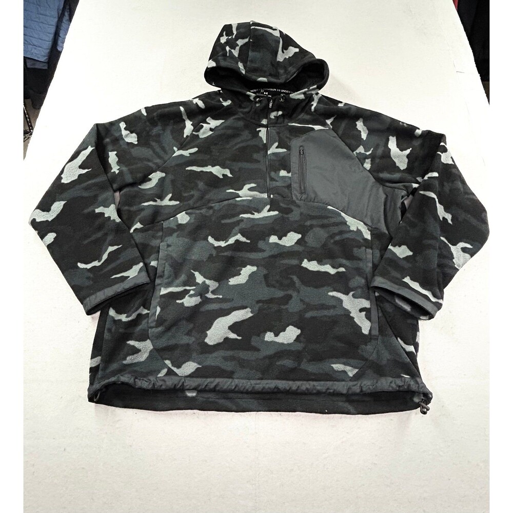Under Armour Microfleece Men's Print Hoodie 2XL Camo Black/ Grey